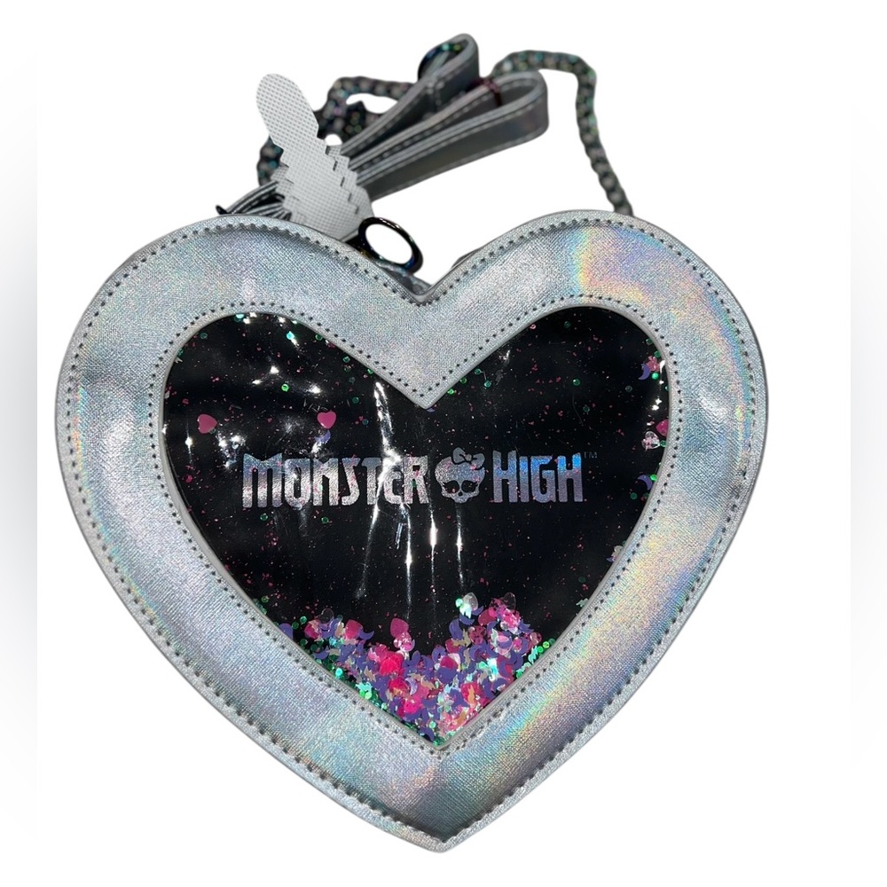 🤩 NEW LISTING! Monster High Heart Crossbody Bag Purse Spirit Halloween Goth NWT